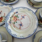 Child Tea Set Floral Transfer 28 Piece Bone China Cottage Play Mcm Japan