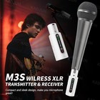 Wireless Microphone Transmitter Receiver 2 4ghz  Xlr System Rechargeable 24 192