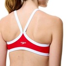 New Speedo Women   s Swimsuit 2pcs Top And High Waisted Bottom Red Size Small