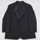Hart Schaffner Marx Men s 44r Black Tuxedo Jacket Formal Wedding Satin Lapel