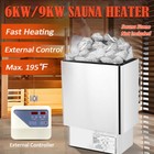 6kw 9kw Sauna Heater - External Controller  Fast Heating  Spa Essential