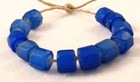 12 Old Bohemian Russian Blue Faceted Glass Trade Beads 10 To 11 5 Mm Diameter