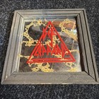 80s Carnival Glass Mirror Prize  Rock Band Lot Poison Ac dc Def Leppard Gnr Van