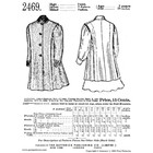 Past Patterns 2469 - Late 1890s Girls Coat Sewing Pattern For 9 Year Old