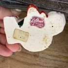 Vintage Lefton Christmas Figurine Pixie Elf Santa   s Helper Doll Toy Bag Painting