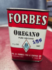 Vintage Jas H Forbes Tea   Coffee Oregano Collectible Tin Kitchen Cooking