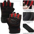 Weight Lifting Gloves Gym Padded Wrist Wrap Workout Fitness Crossfit Men Women