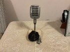 Vintage 1940 s Shure Brothers Crystal 737a Microphone  Works W cable   Stand  c 