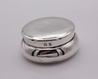Sterling Silver Pill Box 37 Mm Dia  Birmingham 1923  Lionel Smith   Co 