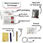 Sirinaa Baby Hand   Footprint Kit  Perfect Gift   Nursery Keepsake Frame 