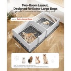 Dog Whelping Box 93 3x48 4x18 1 Inch Door Height Adjustable For Extra Large Dogs