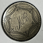 1854   Seated Liberty Quarter Love Token