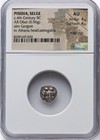 Ngc Au Pisidia Selge 4th Century Bc  Ancient Greek Obol 5 5 Silver Coin Top Pop 