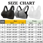 Women s Posture Corrector Bra Wireless Back Support Front Closure Bra Plus Size