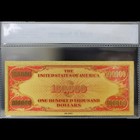 Gold 1934  100000 One Hundred Thousand Dollars Banknote Collectible With Bag coa