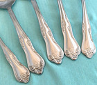 New Oneida Stainless Azalea Hostess Set 5 Serving Pcs Spoons Knife Meat Fork