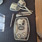 Vintage 11pc Art Deco Hollywood Vanity Set - Brush  Mirrors  Manicure Etc
