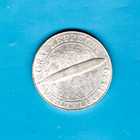 Germany - Beautiful Historical Rare Graf Zeppelin Silver 5 Marks  1930 E  Km  68