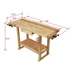 55   Wood Workbench - Wooden Workbench For Garage Workshop And Home