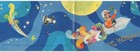 1972 Happy New Year  Santa Cosmonaut Boy Moon Christmas Old Soviet Postcard Fold