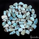 700 Ct Natural Dominican Republic Larimar Mix Cabochon Untreated Loose Gemstone