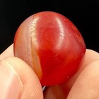 Beautiful Ancient Round Indo Tibetan Natural Carnelian Round Bead - No Hole -