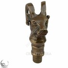 New Brass Heavy Goat Head Handle Victorian Style Cane Designer For Walking Stick