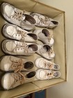 Vintage Lot Of 5 Pair Leather Baby Toddler Doll Walking Shoes 1960-1970s