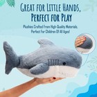  us Seller  Plush Ocean Shark With 5 Sea Animals And Zipper Mouth For Storage