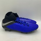 Nike Hypervenom Phantom 3 Pro Df Fg Soccer Cleats Mens Size 9 Racer Blue