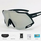Cycling Sunglasses Polarized Silver Mirror Lens Fishing Running Shield Lentes