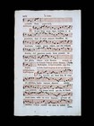 1732 Antiphonal Leaf Page Feast Of The Lord Catholic Sheet Music Bible Vgc