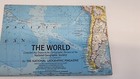 1970 The World National Geographic Massive 29  X 43  Fold Out Map   Poster