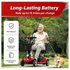 Folding Electric Scooter 4 Wheels Mobility Scooters Power Wheelchair For Seniors