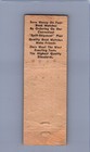Wi La Crosse Gilbertson s Advertising Service Book Match Vintage 1950s