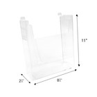 Clear Acrylic Literature Holder For Slatwall Display 8       X 11    X 2     Retail