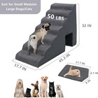 Dog Stairs For High Beds 30-33 Inches Tall  7-step Pet Stairs steps For Small La