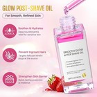 After Shave Oil Women For Smooth Skin  50 Ml Strawberry Shaving Oil With Peptide