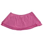 Vintage Roxy Paradise Pink Low Rise Mini Micro Skirt Layered Raw Hem Usa Made Xl