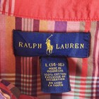 Ralph Lauren Shirt Boys Large Plaid Long Sleeve Button Down Classic Prep