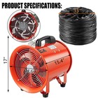 12  Explosion Proof Fan Ventilator 550w Utility Blower Extractor 25ft Duct Hose