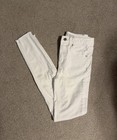Wild Fable Women High-rise Ripped Skinny Jeans White Denim Wash 00