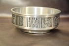 Konge Tinn Norway Pewter Bowl  Viking Relief Scenes  H s  Marked  Scandinavia
