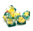 Rubber Ducky Yellow 7 Dice Set - 5e Dnd Dungeons Dragons Pathfinder Rpg D20