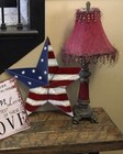 2pcs Patriotic Metal Barn Star Outdoor Indoor Hanging Wall Decor Star 12   x12   