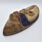 Antique Wood Tribal Native Mask Face Primitive Hand Carved Long 15  X 5 Vintage