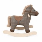 Member s Mark Rocking Plush Plaid Horse 3  Kids Ride-on Rocker 110 Lb Capacity