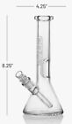 Grav   Small 8 25    Clear Beaker Base Glass Water Pipe  Authorized Dealer 