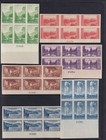 1935 National Parks Farley Imperf Sc 756-65 Bottom Plate Blocks Of 6 Ngai  l5