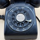 Western Electric Black Rotary Desk Phone Model 500 Bakelite Vintage 1950s